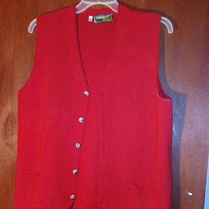 Red Sweater Vest